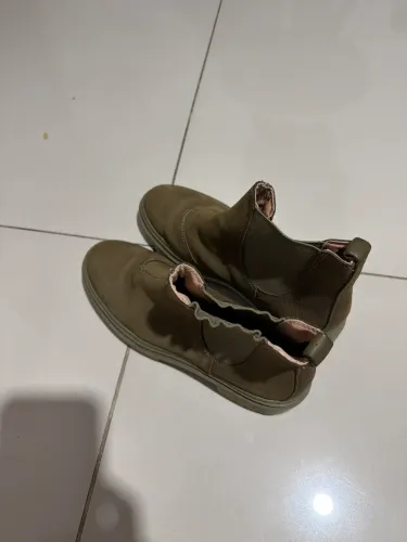 Bota tratorada verde militar TAM 35 Sapatella