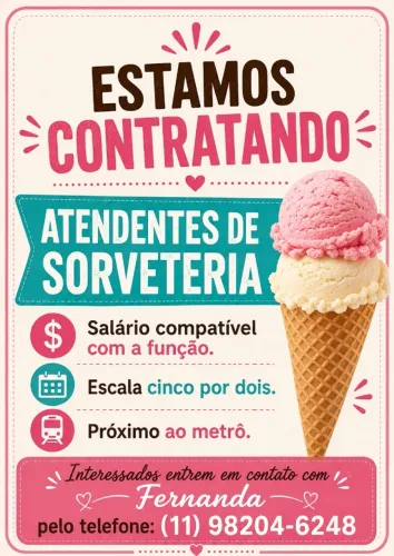 Atendentes de Sorveteria