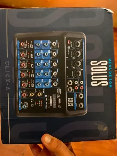 Mesa de som 6 canais