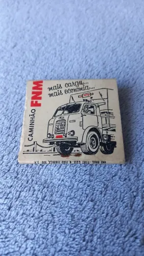 Caixa de fósforo antiga Caminhão FNM