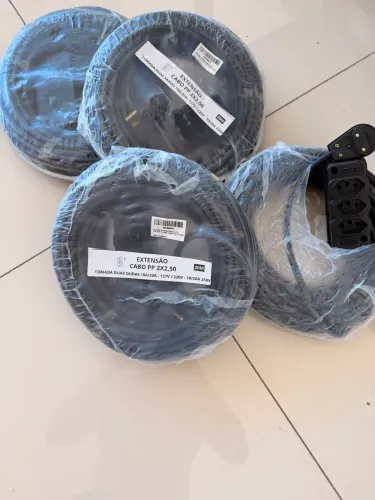Extensão Cabo Pp 20 Metros Fio 2x2,5 Reforçada 