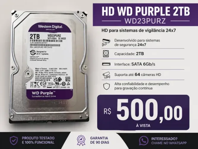 HD WD PURPLE 2TB