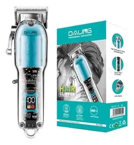 Máquina Profissional de cortar cabelo sem fio