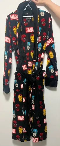 Roupão Adulto Unissex Disney Microfibra TAM G adulto - Marvel