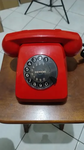 Telefone Antigo de Roleta Vintage