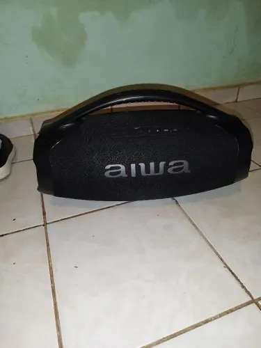 Caixa de som bombox Aiwa semi nova 5 meses de uso 