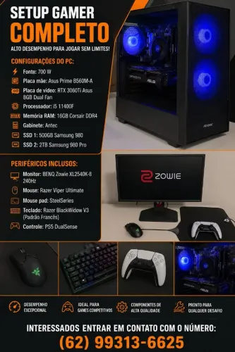 Setup gamer completo