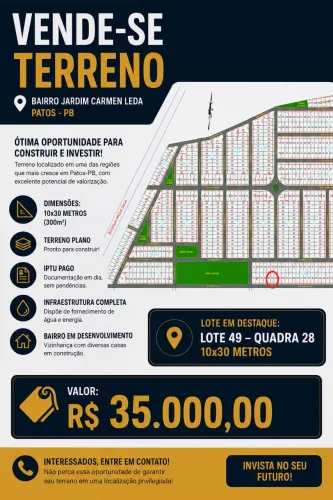 Vendo Terreno (Jardim Carmen Leda)