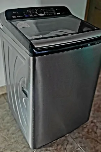 Máquina de Lavar Panasonic 16kg Titânio (NA-F160P5) - 127V / Excelente Estado