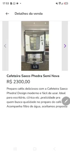 Cafeteira Saeco Phedra