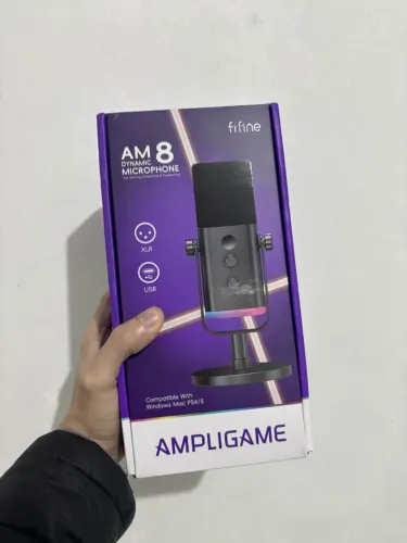 Microfone Fifine Usb/xlr Am8 Dinâmico Cardioide