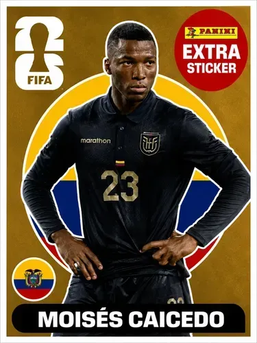 Figurinha Legend Moises Caicedo - Categoria Ouro - Estado Impecável