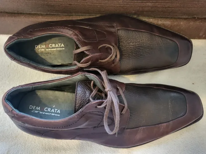Sapato masculino couro marrom DEMOCRATA