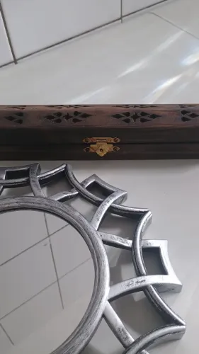 ESPELHO DECORATIVO + PORTA INCENSO