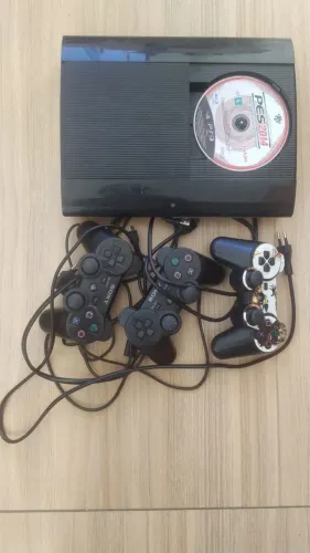 Sony PS3 super slim com 28 jogos ORIGINAIS e controles - PlayStation 3