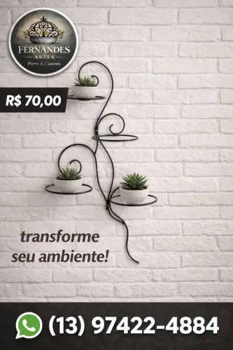 Suporte para vasos de plantas!