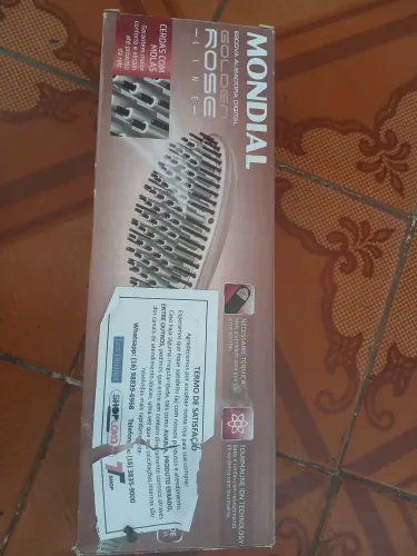 Escova alisadora Golden Rose Mundial