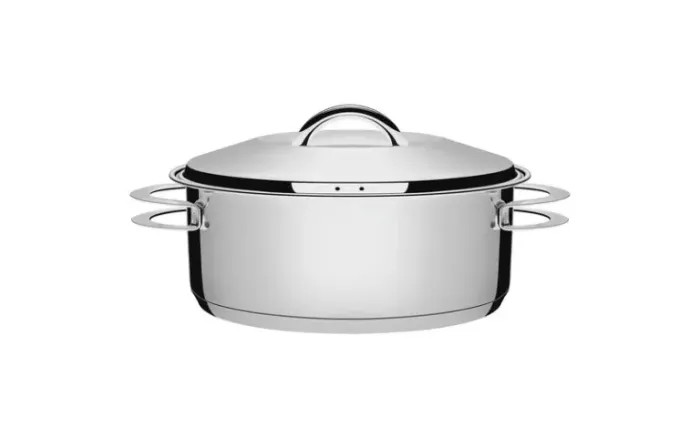Caçarola Rasa Inox Fundo Triplo Solar 20cm 2,9l Tramontina