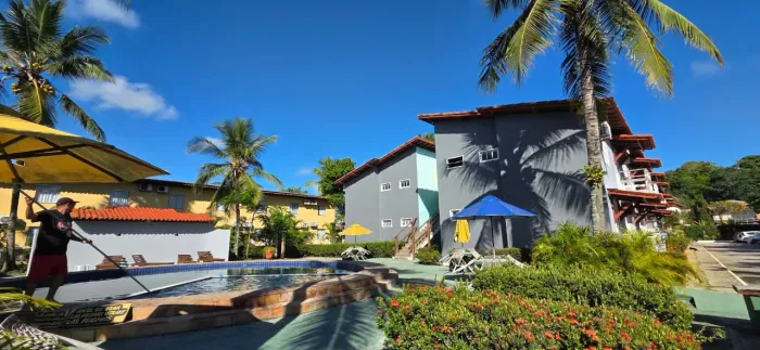 Apartamento Temporada Porto Seguro 350m da praia de Taperapuan/Barraca Axé Moi