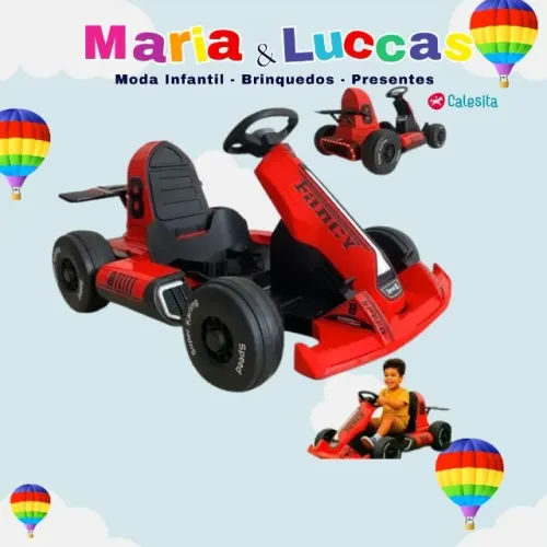 Carro eletrico Kart Brinquedo divertido 12 volts 45 kg