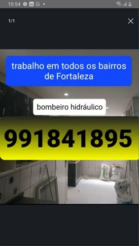 Bombeiro hidráulico encanador 24 horas disponível