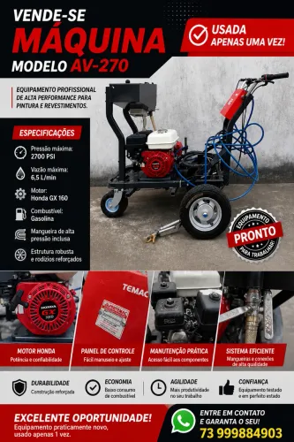 Máquina de pintura Viária