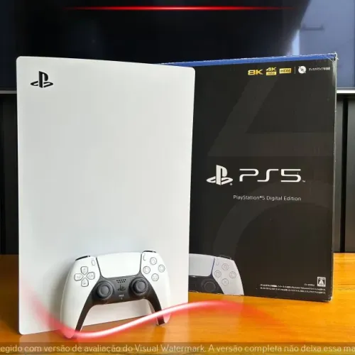 Console PlayStation 5 825GB SSD Edição Digital | Impecável + Controle Original
