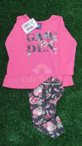 Conjunto meia estação infantil Garden - Tam 2