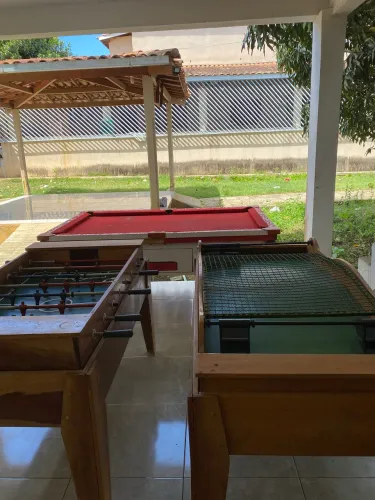 Sinuca, totó e ping pong