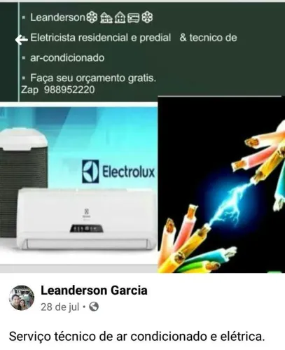 Técnico em ar condicionado e eletricista