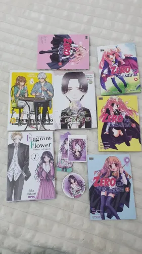 Lote mangas vários títulos fragrant flower zero tsukaima homem de gelo adoravel cosplayer