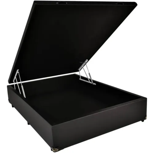 Cama box baú casal com colchão casal