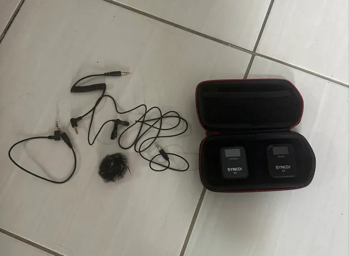 Microfone Sem Fio SYNCO G2 A2 - Transmissor + Receptor