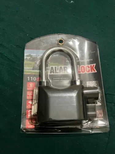 Cadeado antifurto com alarme para moto/bicicleta