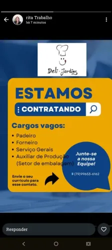 Vaga de emprego. Contatando imediatamente.