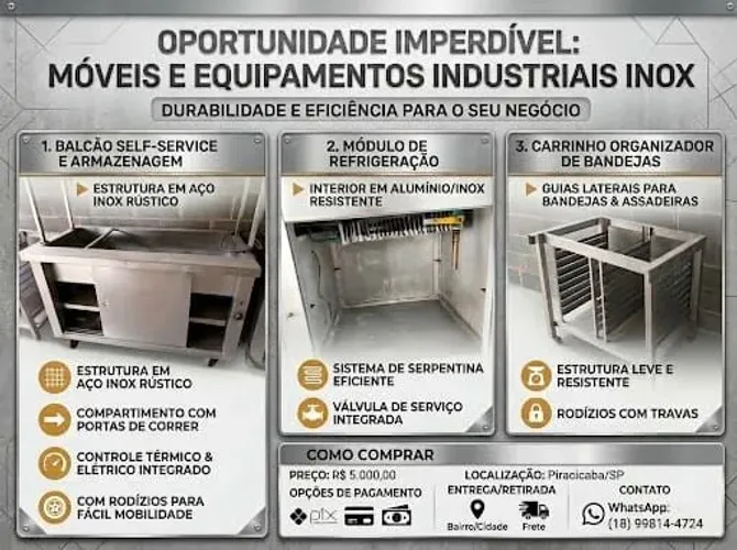 EQUIPAMENTO PARA COZINHA INDUSTRIAL E RESTAURANTE