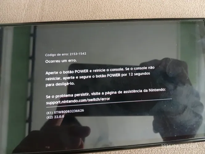 Nintendo swich oled quebrado. Leia a descrição.