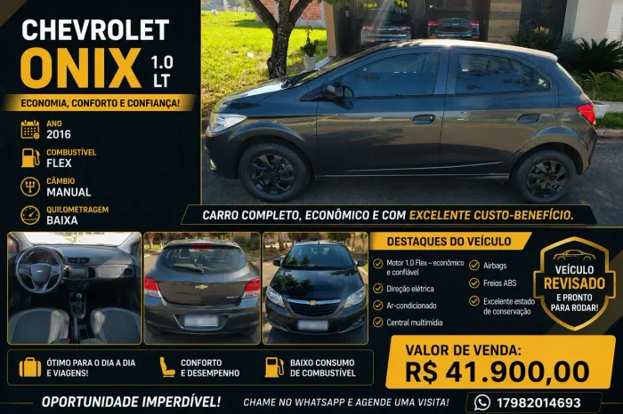 Chevrolet Onix Hatch LS 1.0 8V Flex Power Mec. 4P 2016