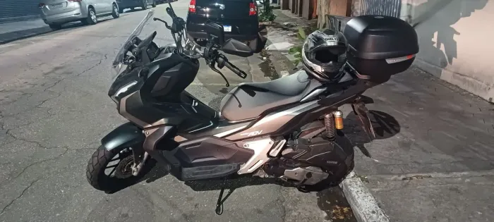 Moto adv honda verde !!!