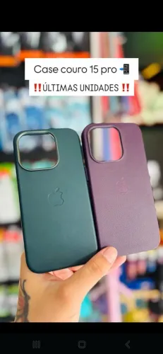 Cases De Couro para iPhone 15 Pro 