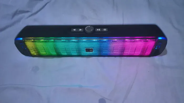 Soundbar Gamer Caixa de Som PC TV Bluetooth 16W RGB G-Tide SH30 Nova na Caixa