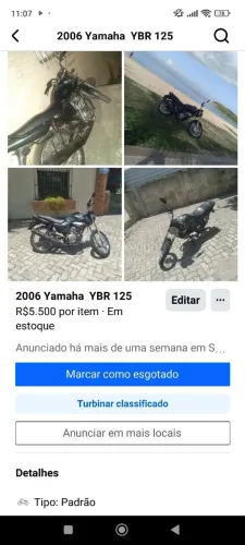 YBR 125 só pegar e andar