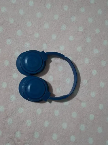 Headphone sem fio Bluetooth Azul