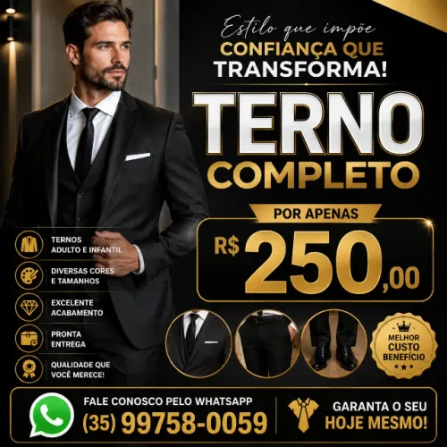 TERNO SOCIAL POR APENAS R$ 250!