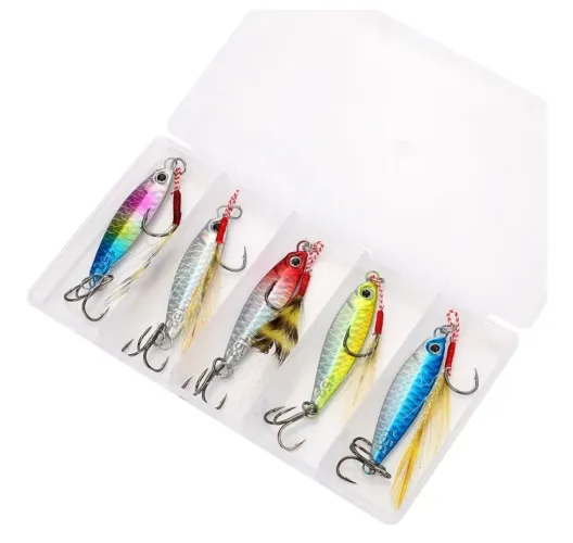 Kit 5 Iscas Artificiais jig jig.