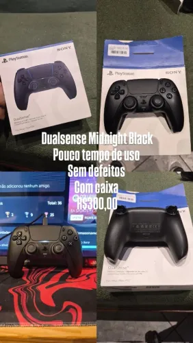 Controle ps5 dualsense black