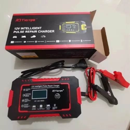 Carregador de bateria automotivo inteligente 12V 6A Display Digital carro moto