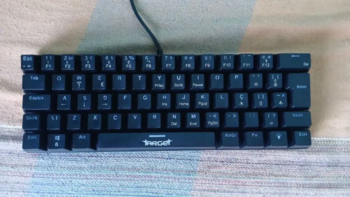 Teclado Mecânico Sherman C3 C1 60% Switch Marrom