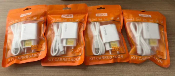 Kit carregador fonte e cabo carregador
