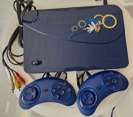 VENDO OU TROCO - MASTER SYSTEM EVOLUTION AZUL TECTOY - 132 JOGOS
